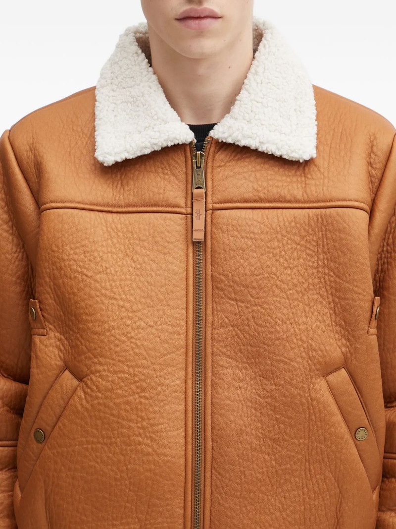 full-zip shearling-collar jacket 5