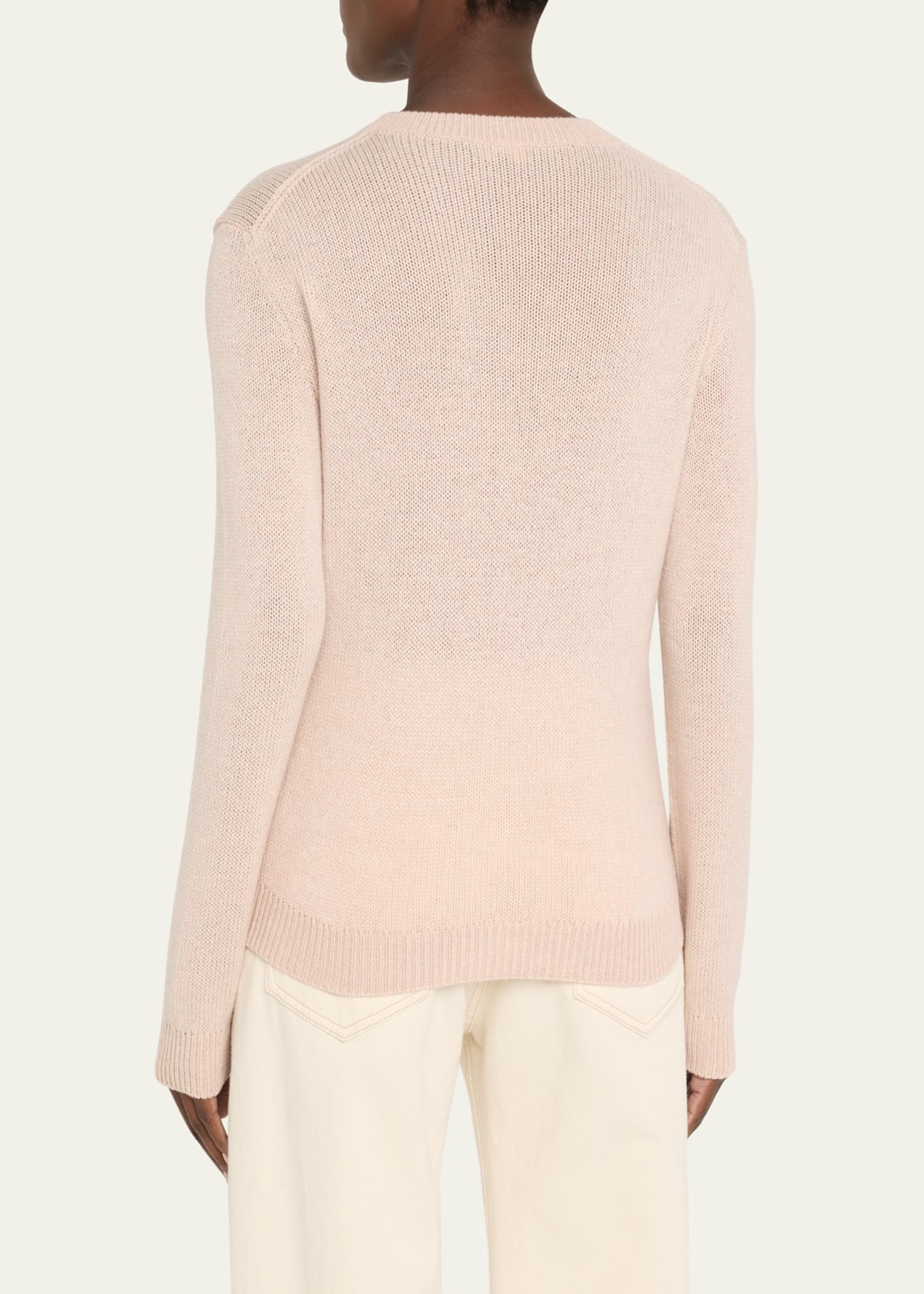 Fobello Crewneck Baby Cashmere Top - 3