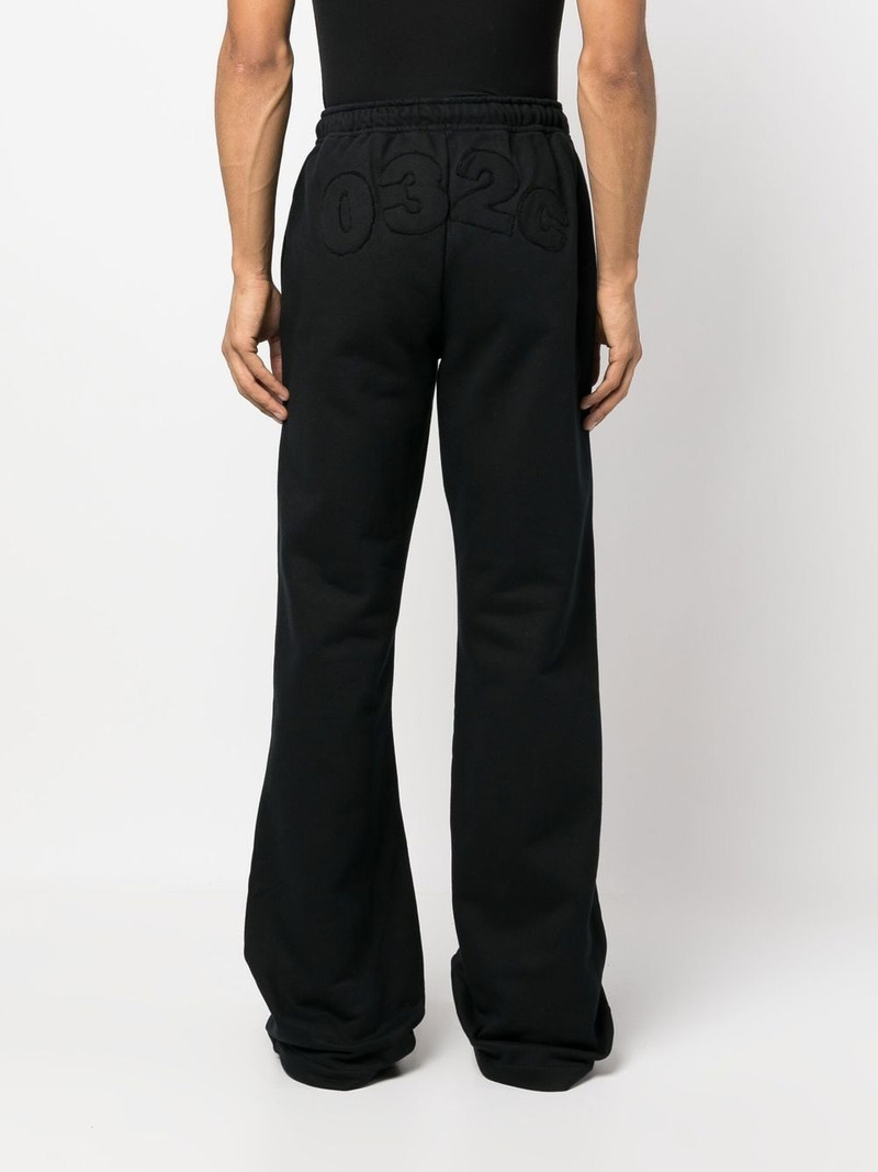 logo-print flared track pants 4