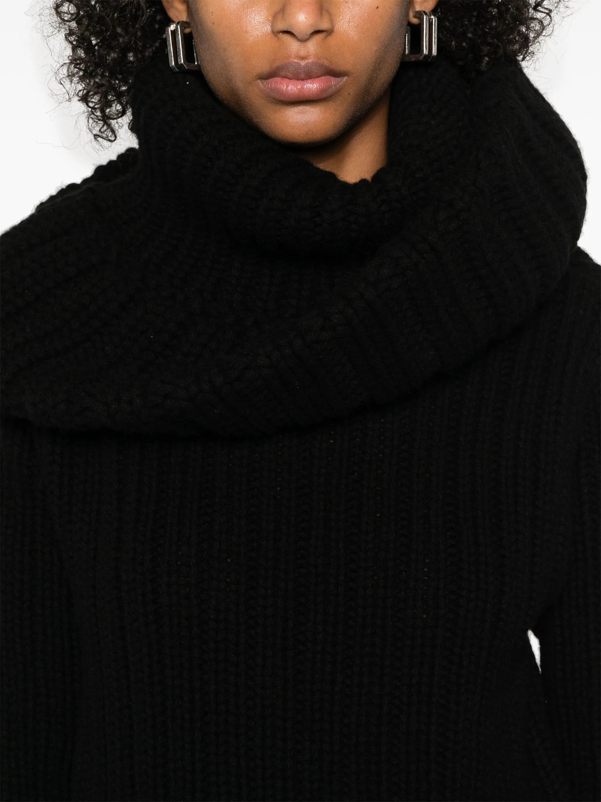 chunky ribbed knit sweater - 5
