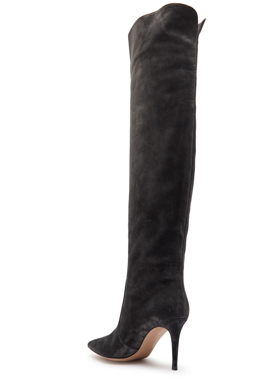 Gianvito Rossi Hansen Suede Over-the-knee Boots - 2