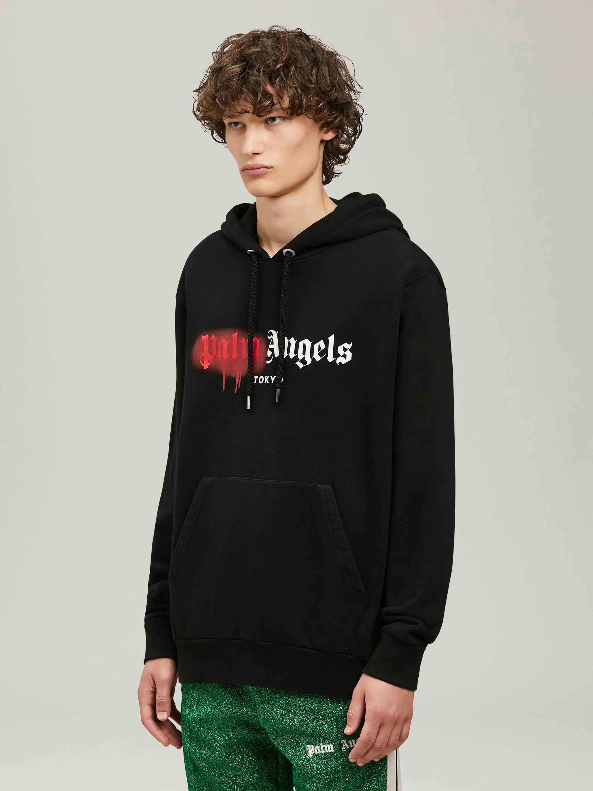 Palm angels sprayed hoodie sale