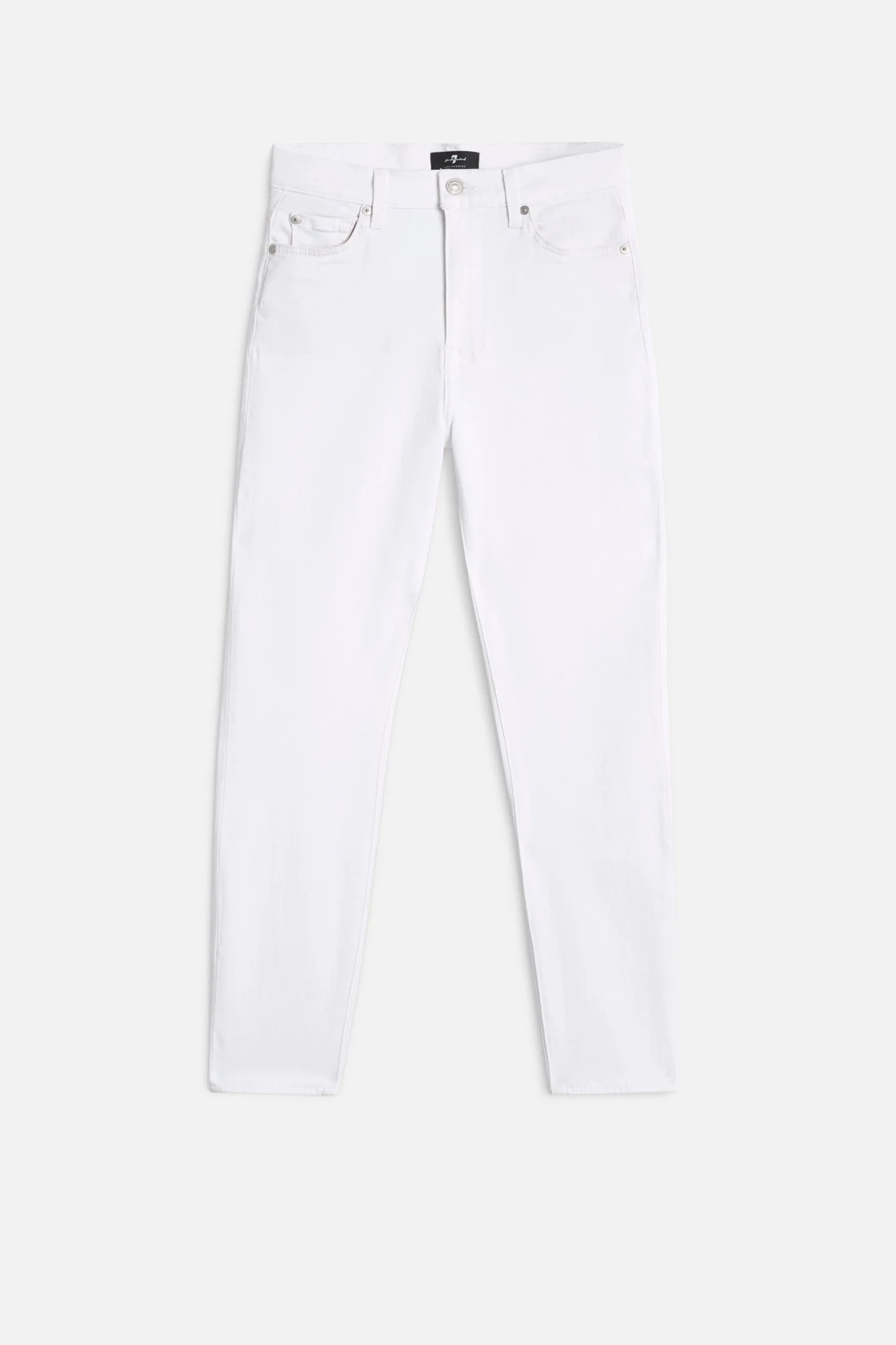 Slim Illusion High Waist Ankle Skinny in Luxe White - 1