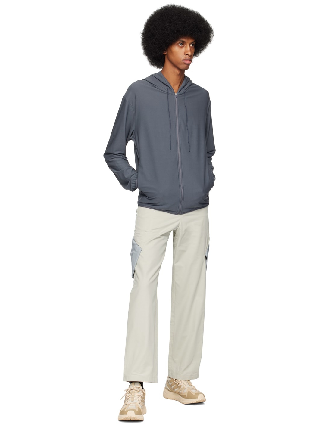 SSENSE Exclusive Gray 5.0 Center Hoodie - 4