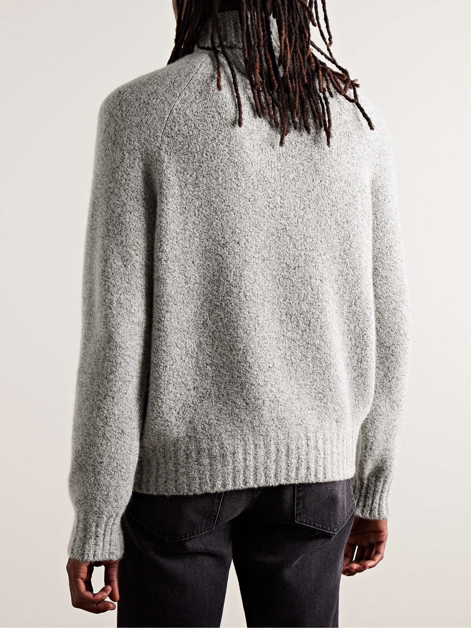 Cashmere and Silk-Blend Rollneck Sweater - 4