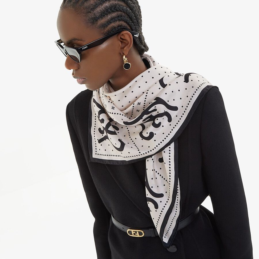 White silk foulard - 3