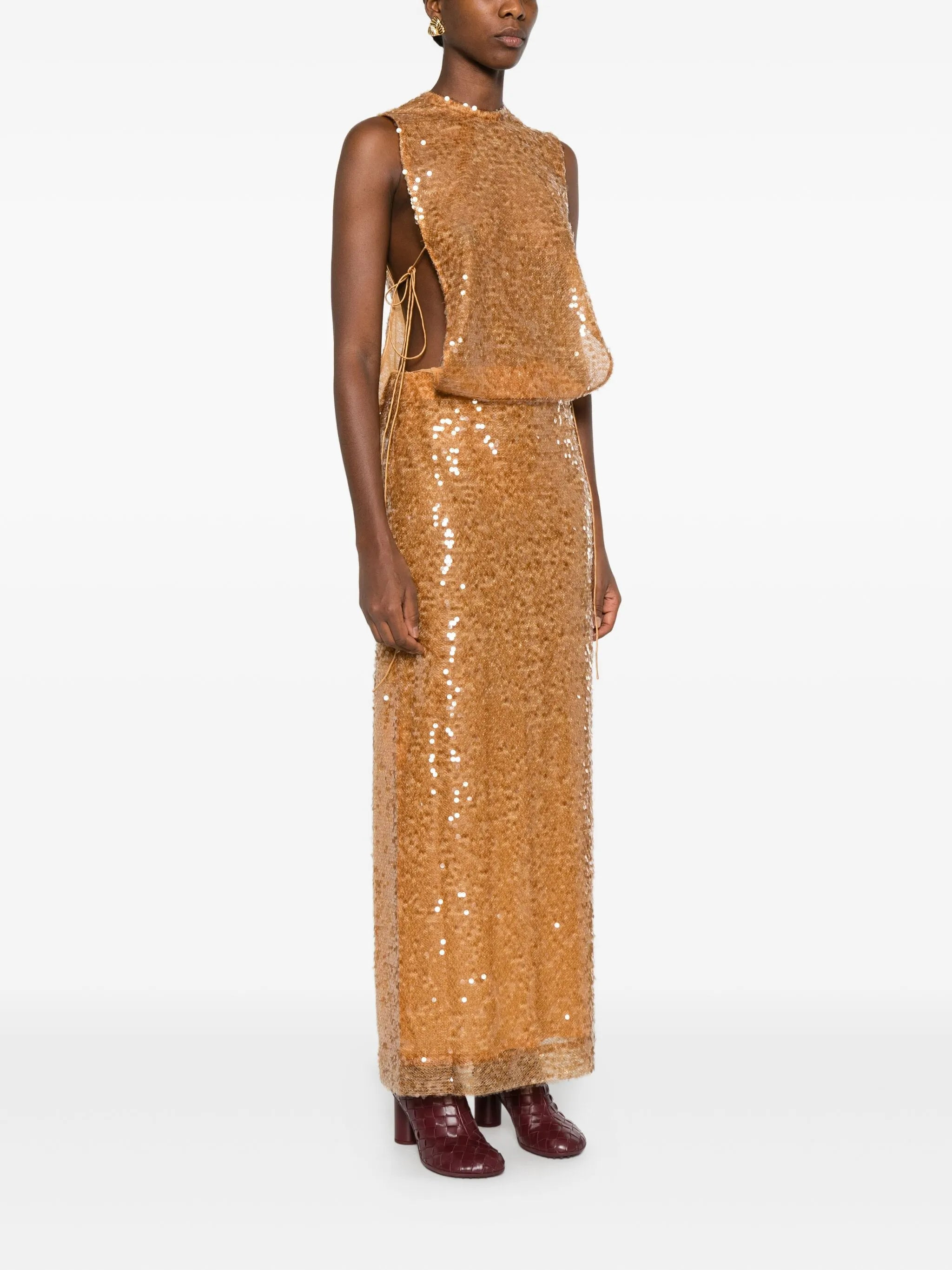 Illuminate sequin-embellished gown - 3