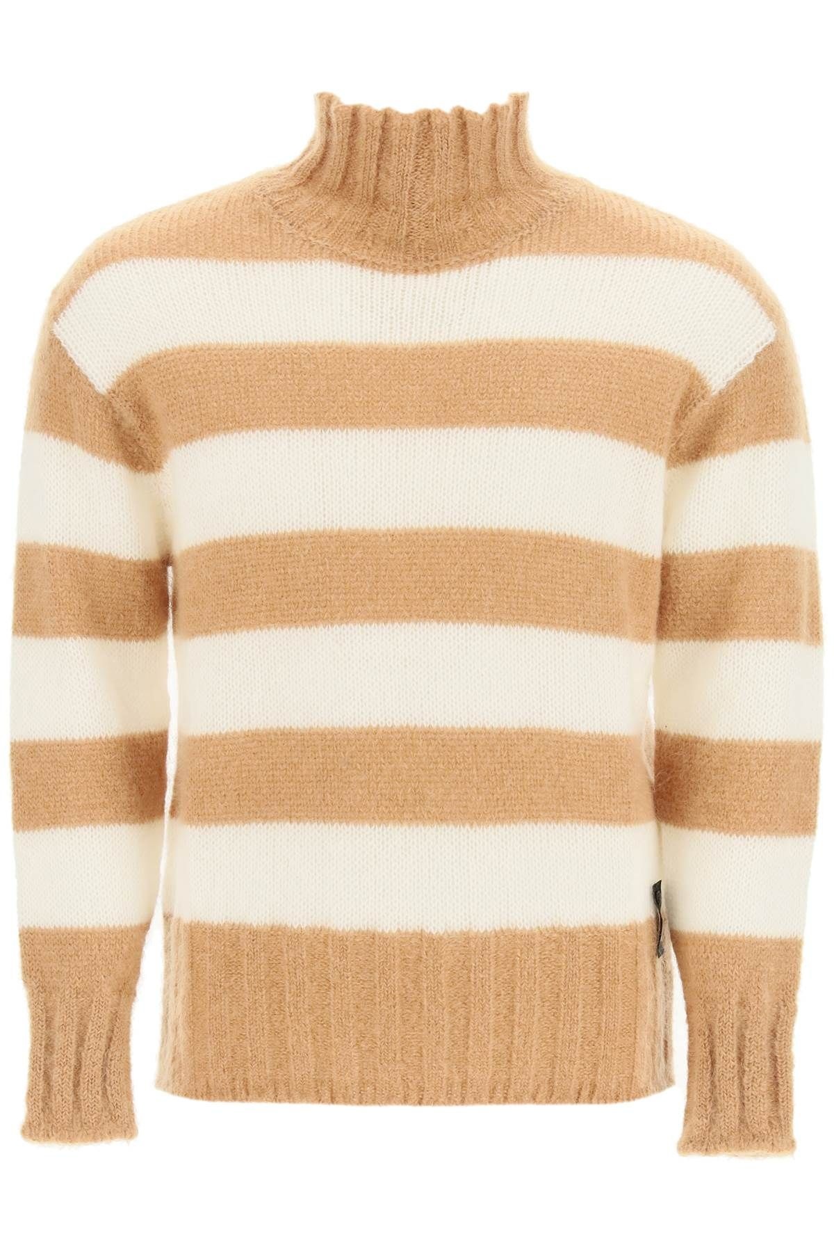 STRIPED TURTLENECK SWEATER - 1