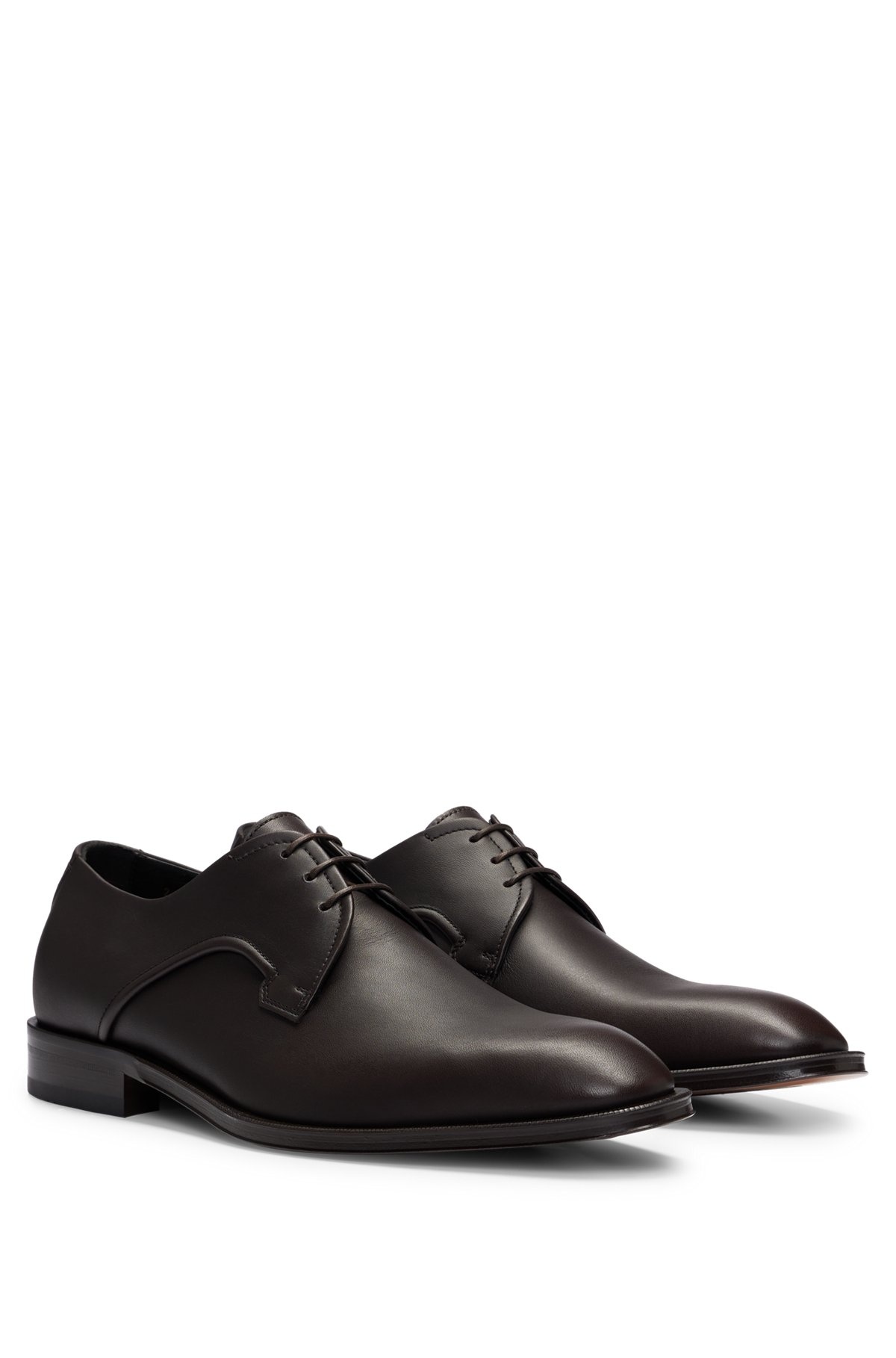 ITALIAN-MADE DERBY SHOES IN LEATHER - 2