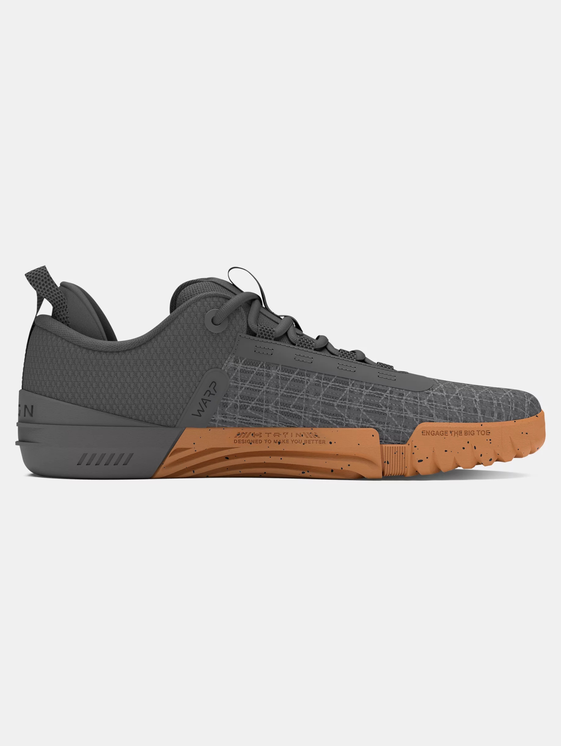 Under Armour TriBase Reign 6 Mens Training Shoes Gray Gum Size 13 Fitness shoes Under Armour UA TriBase Reign 6-GRY  main image 3