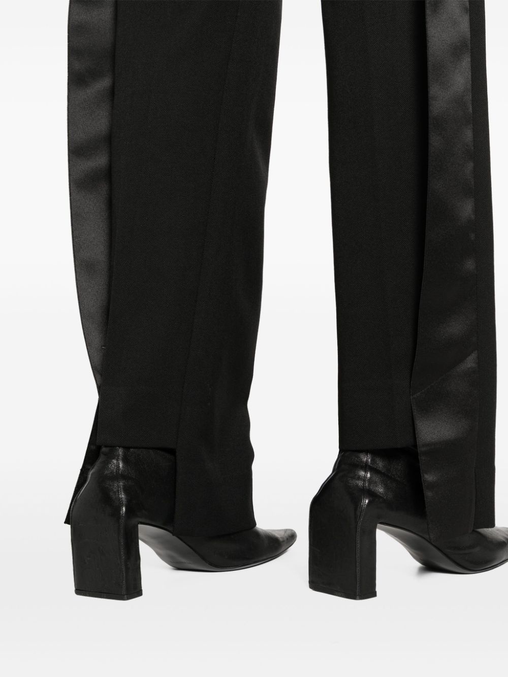 high-waist straight-leg trousers - 5