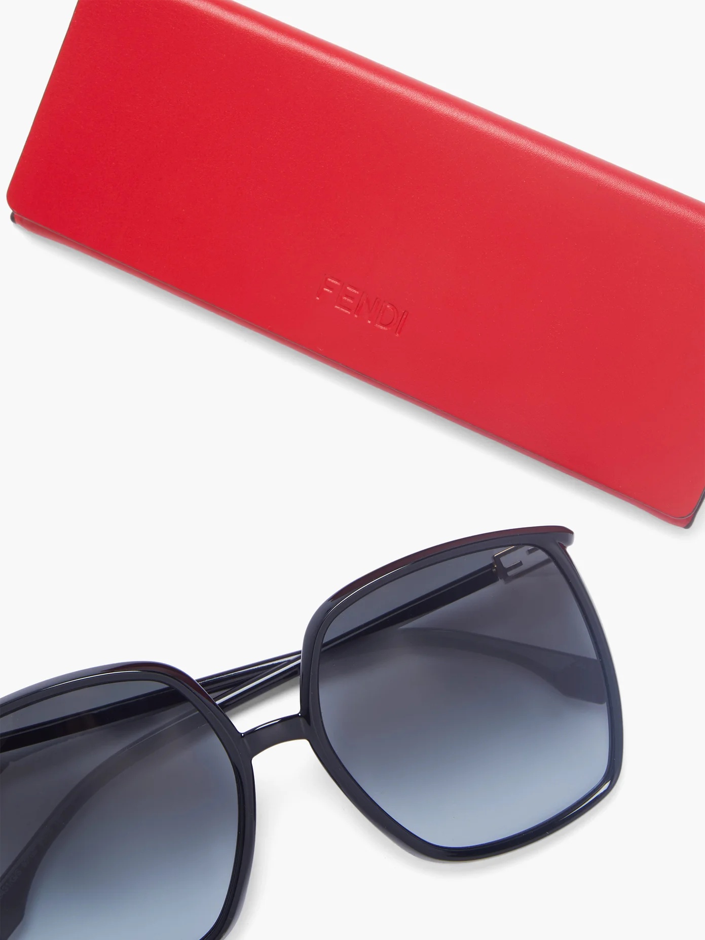 Oversized square acetate sunglasses - 5