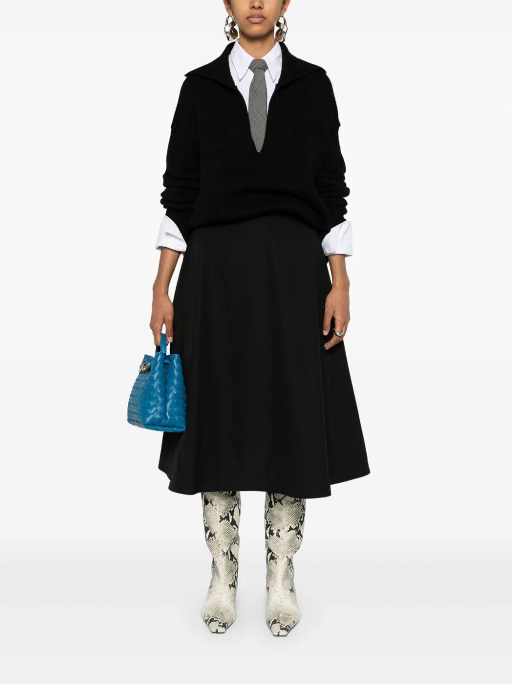 Bottega Veneta Women Gonna Midi Svasata - 3