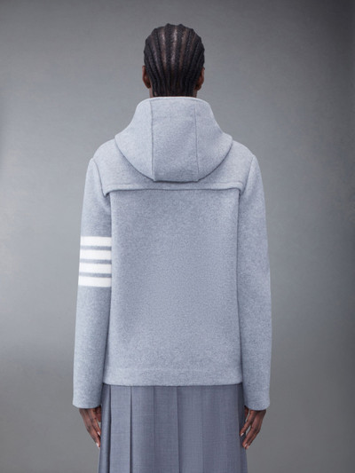 Thom Browne Boiled Wool 4-Bar Hooded Duffle Jacket outlook