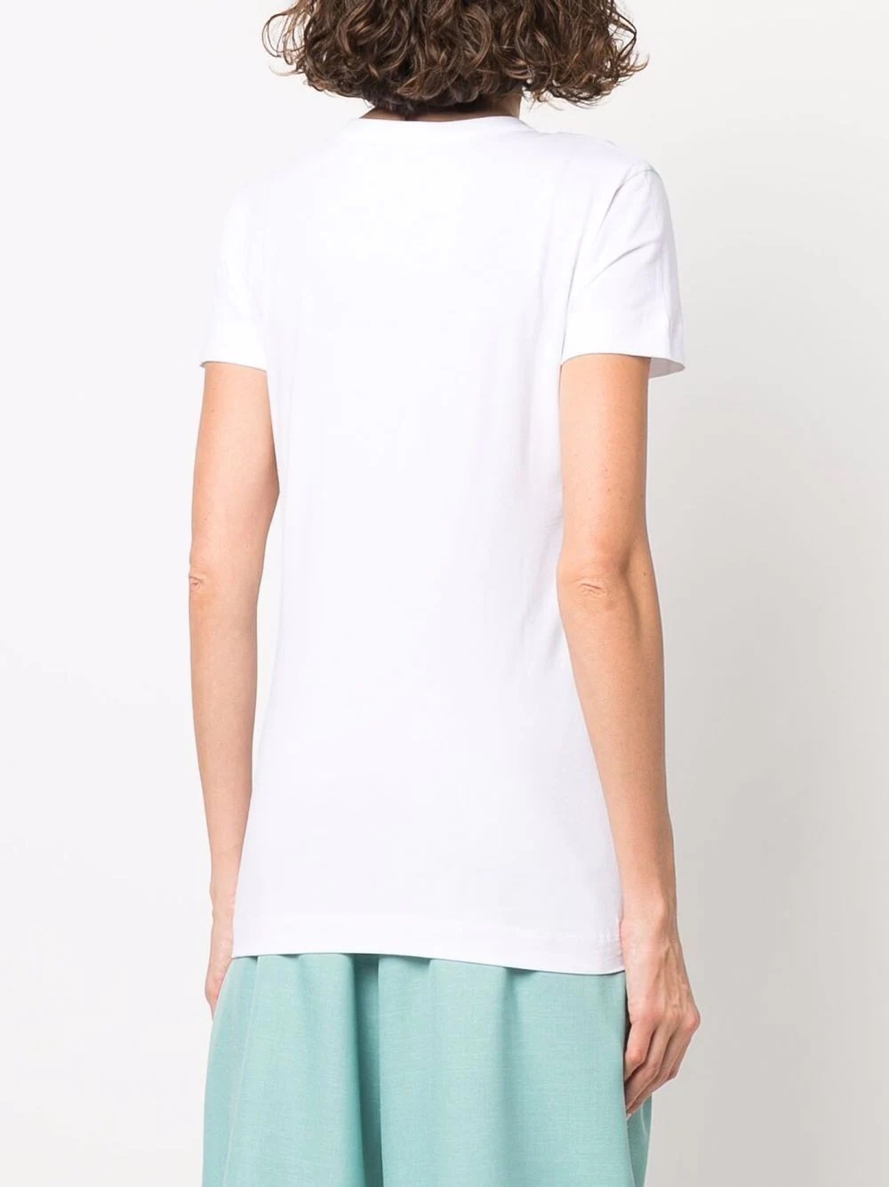 abstract-print logo-print T-shirt - 4