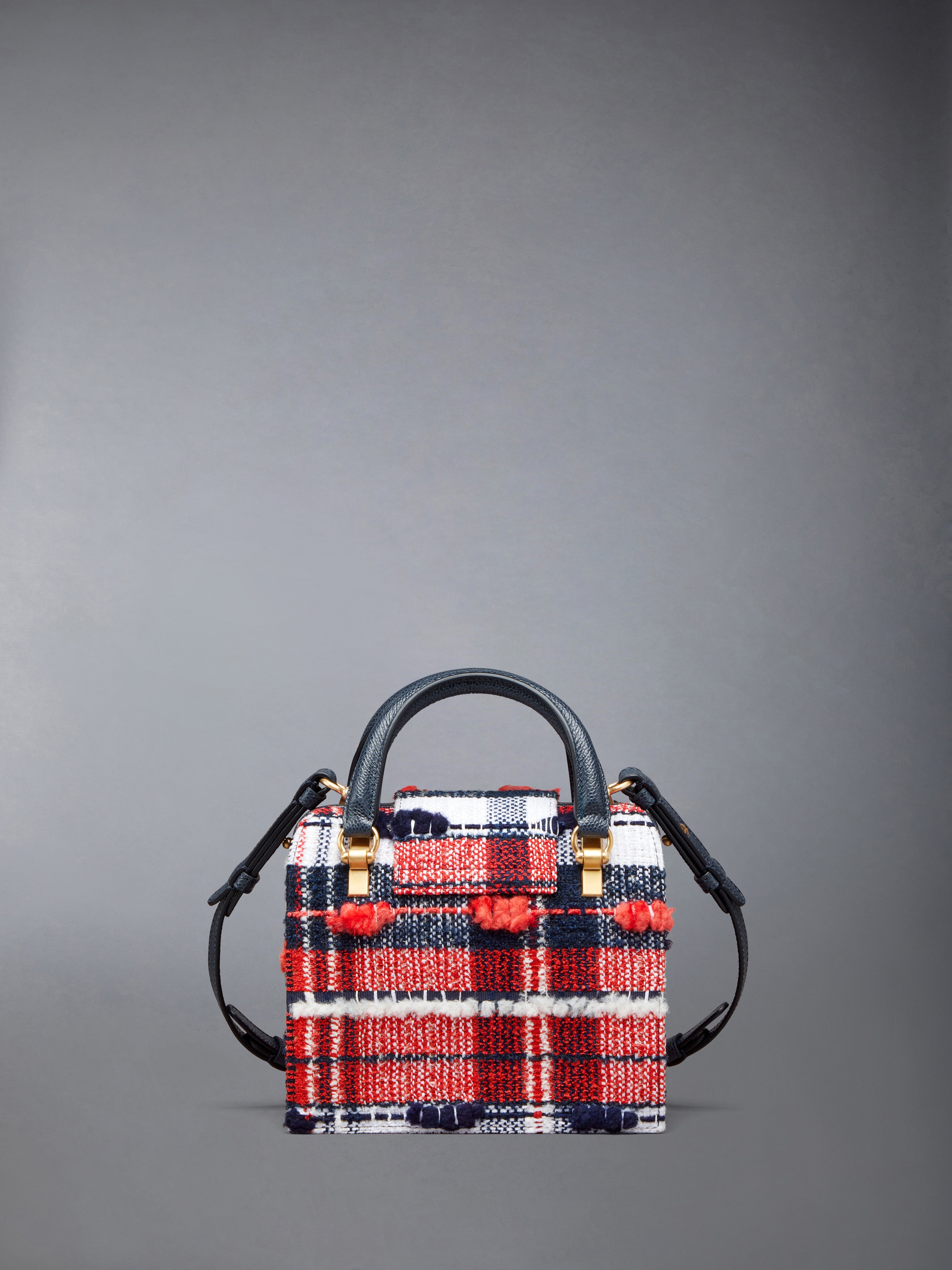 MRS. THOM MINI BAG IN MADRAS CHECK POUF TWEED - 3