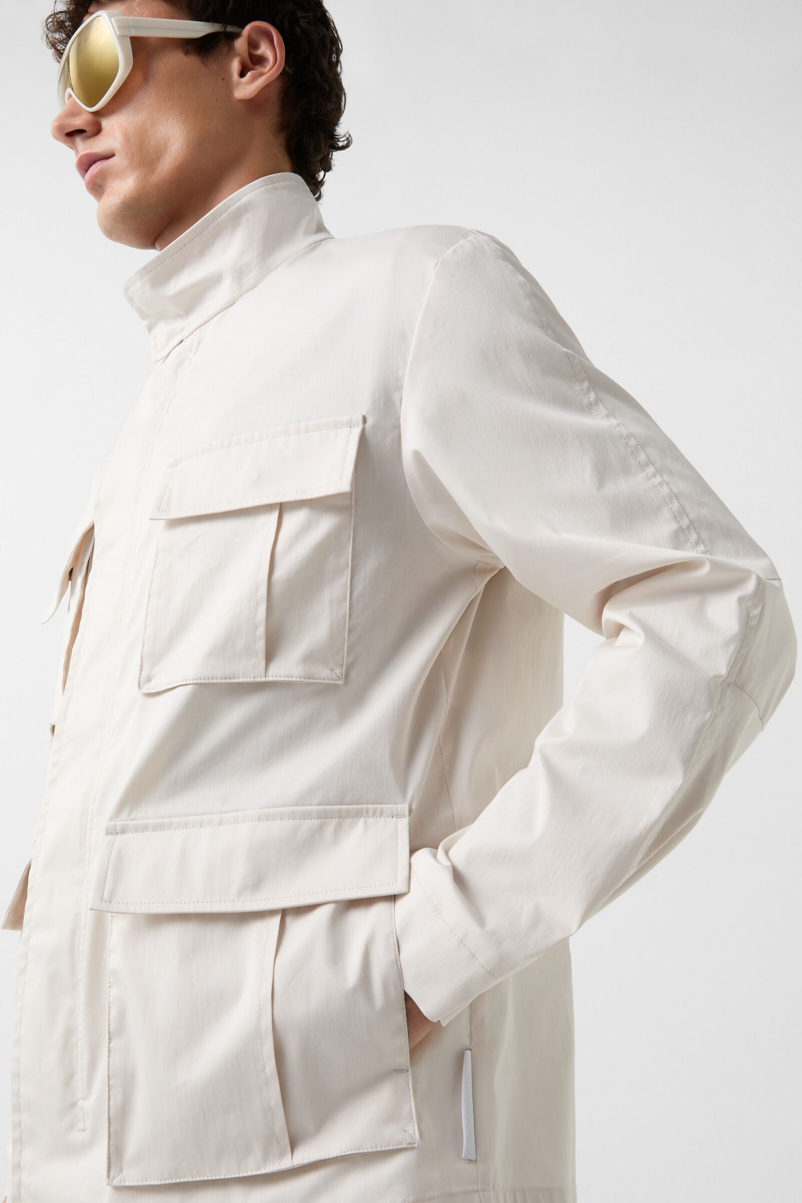 Fieldjacket Errol in Cream - 5