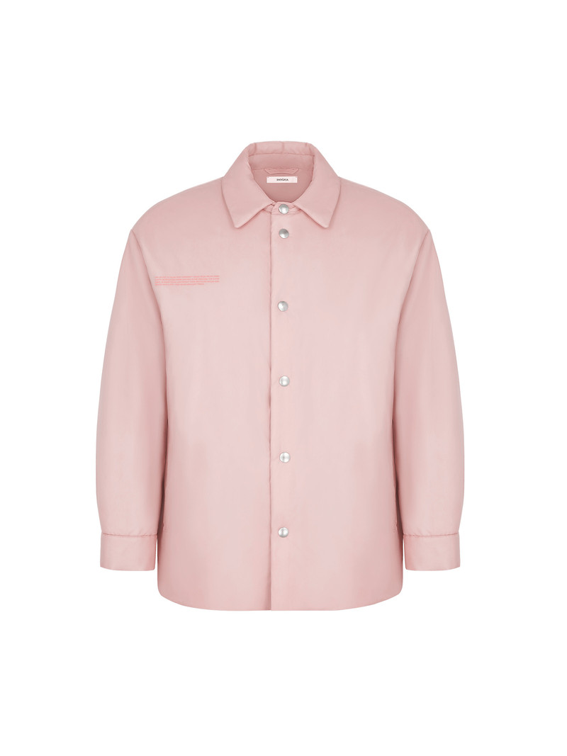 Mens Flower-Warmth Padded Overshirt - Magnolia Pink 1