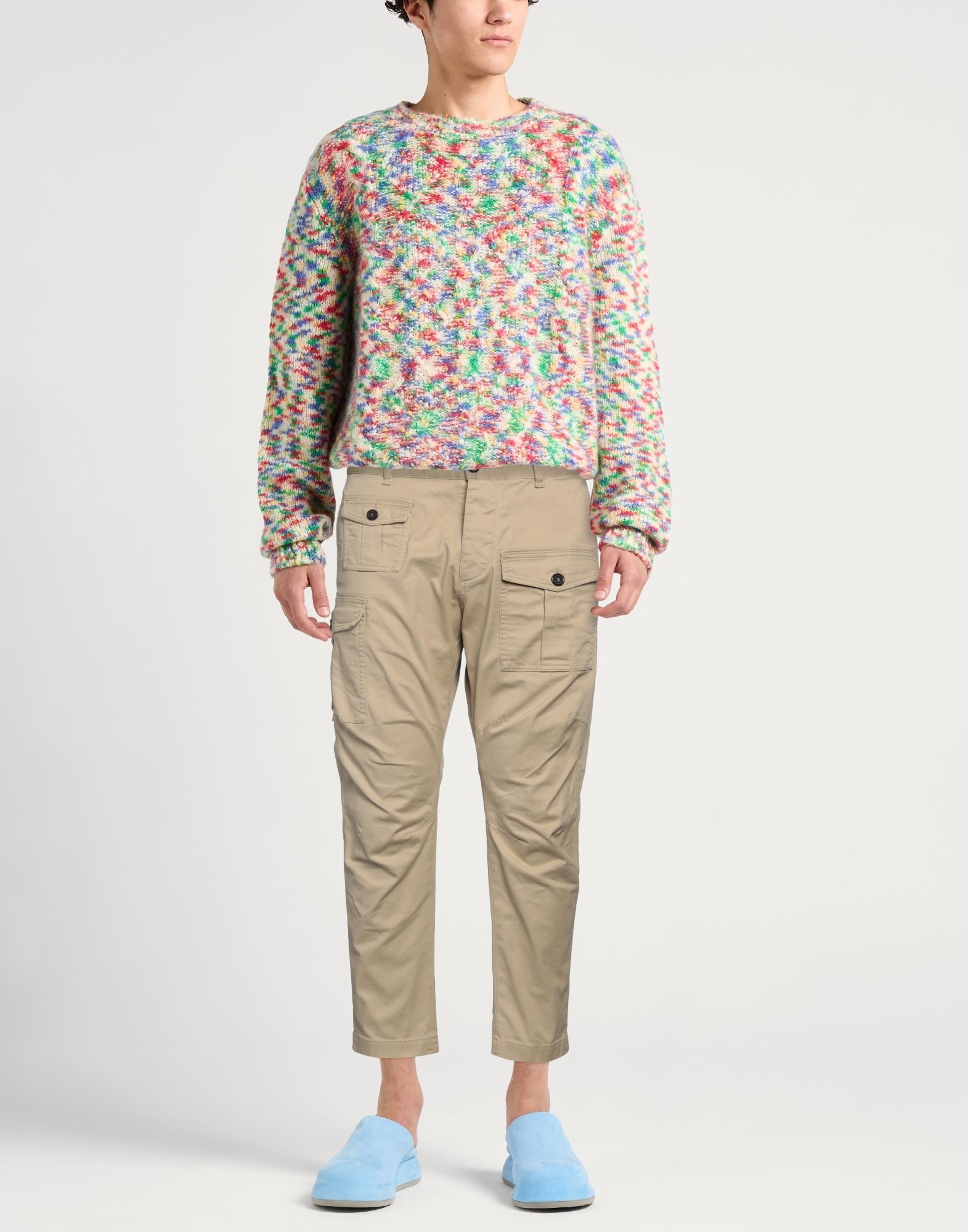 Khaki Men's Casual Pants - 2
