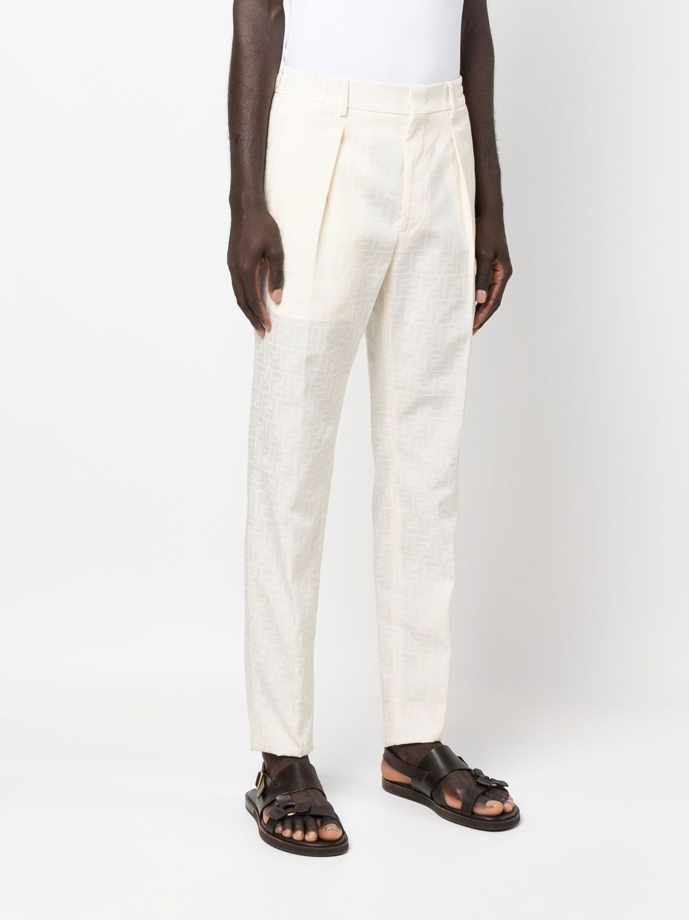 FF-motif tailored trousers - 3