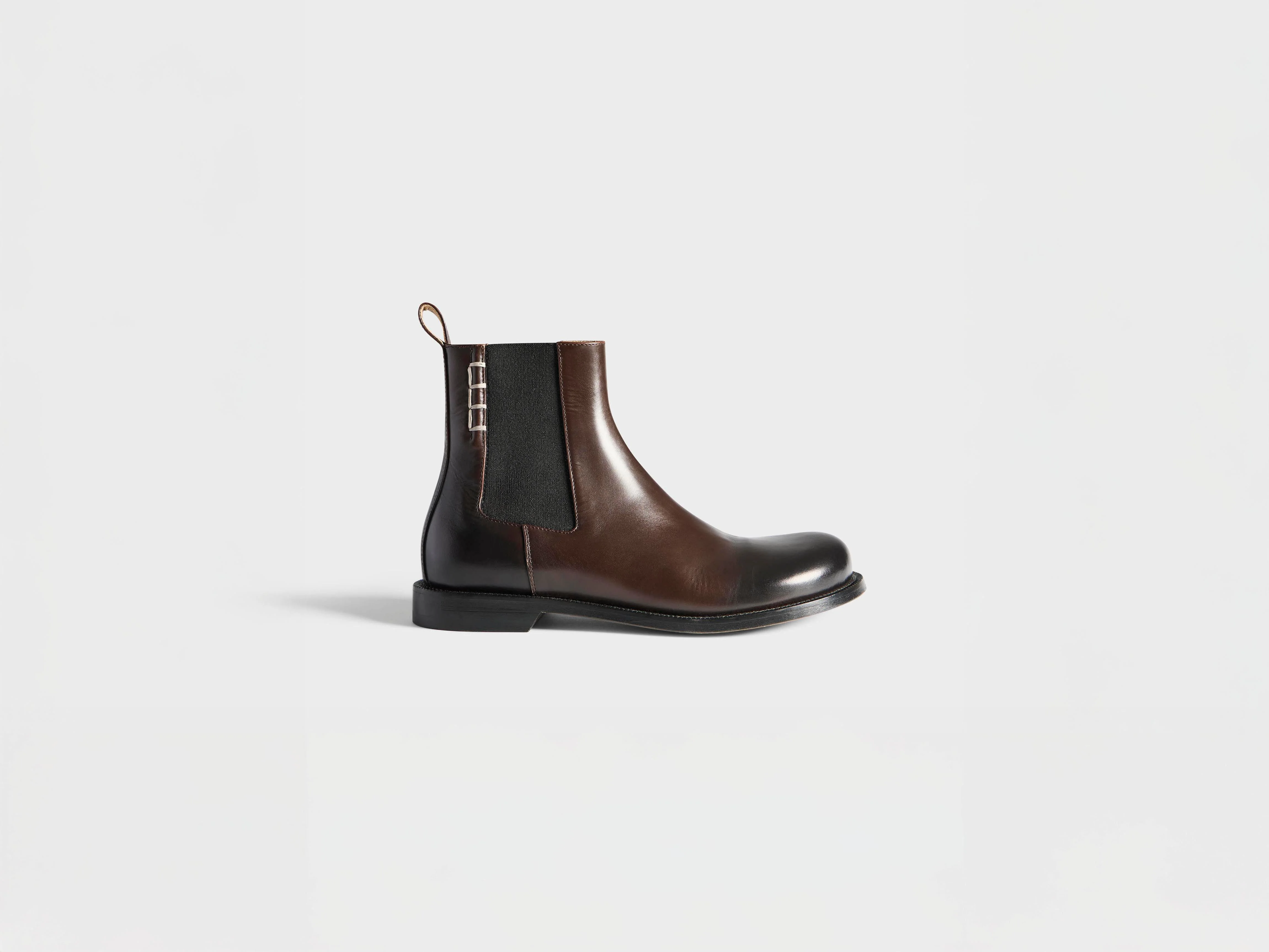 WOMENS CHELSEA LOAFER BOOTS IN CHOCOLATE BROWN - 1