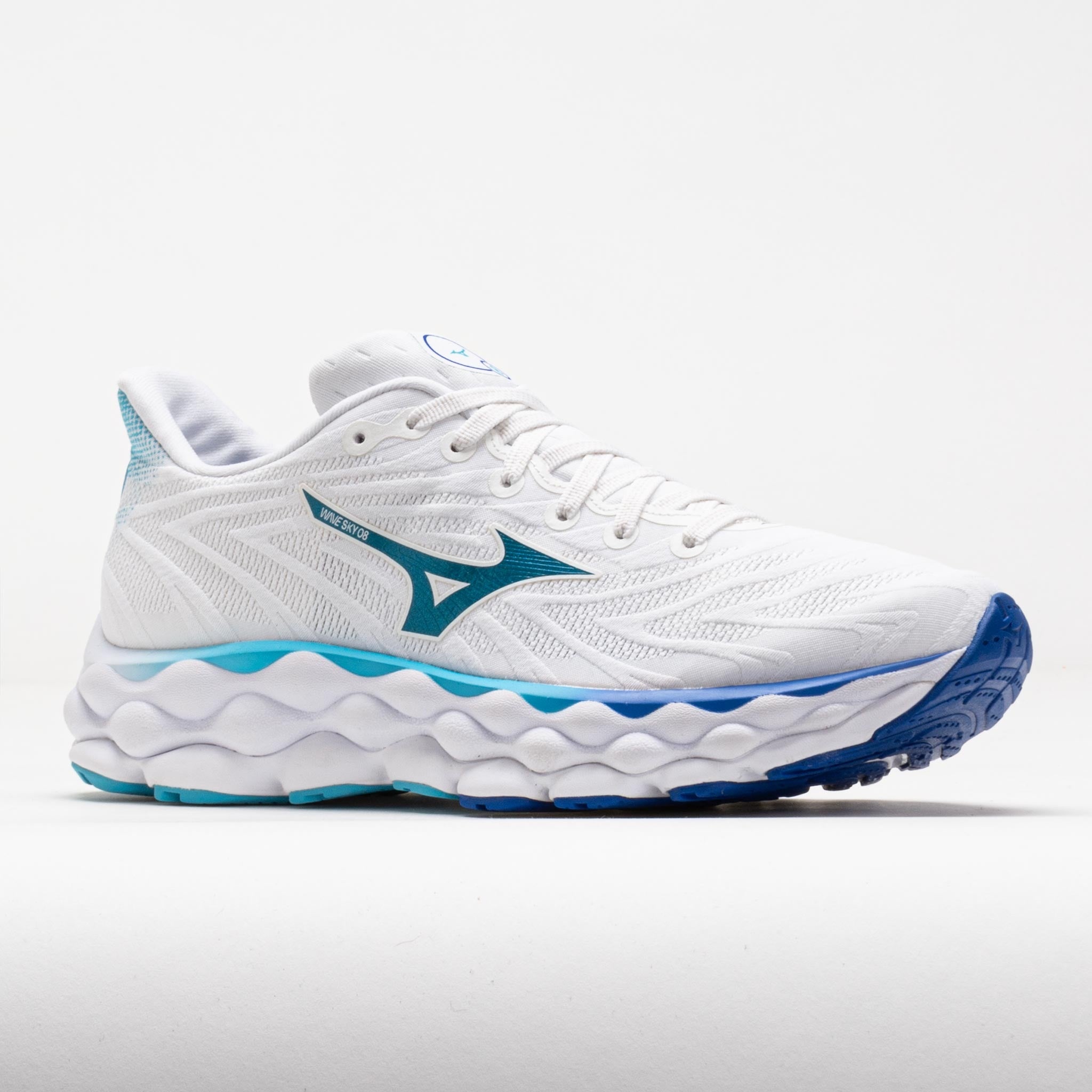 Mizuno Wave Sky 8 Women's White/Mercury Blue - 5