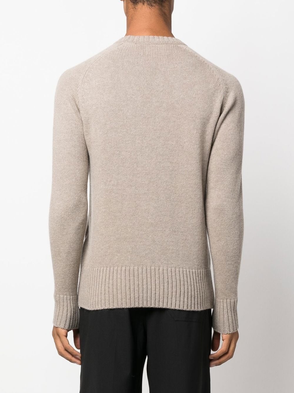 knitted crew-neck jumper - 4