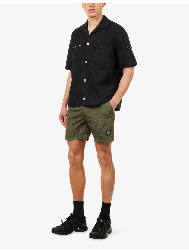 Stone Island Drawstring Brand-Patch Swim Shorts outlook