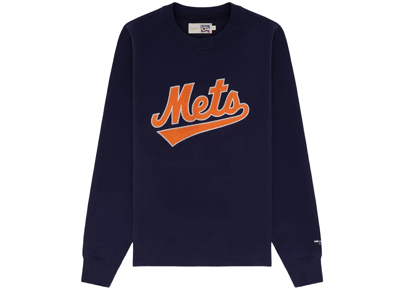 Aime Leon Dore x New York Mets Chainstitch Crewneck Sweatshirt Navy - 1