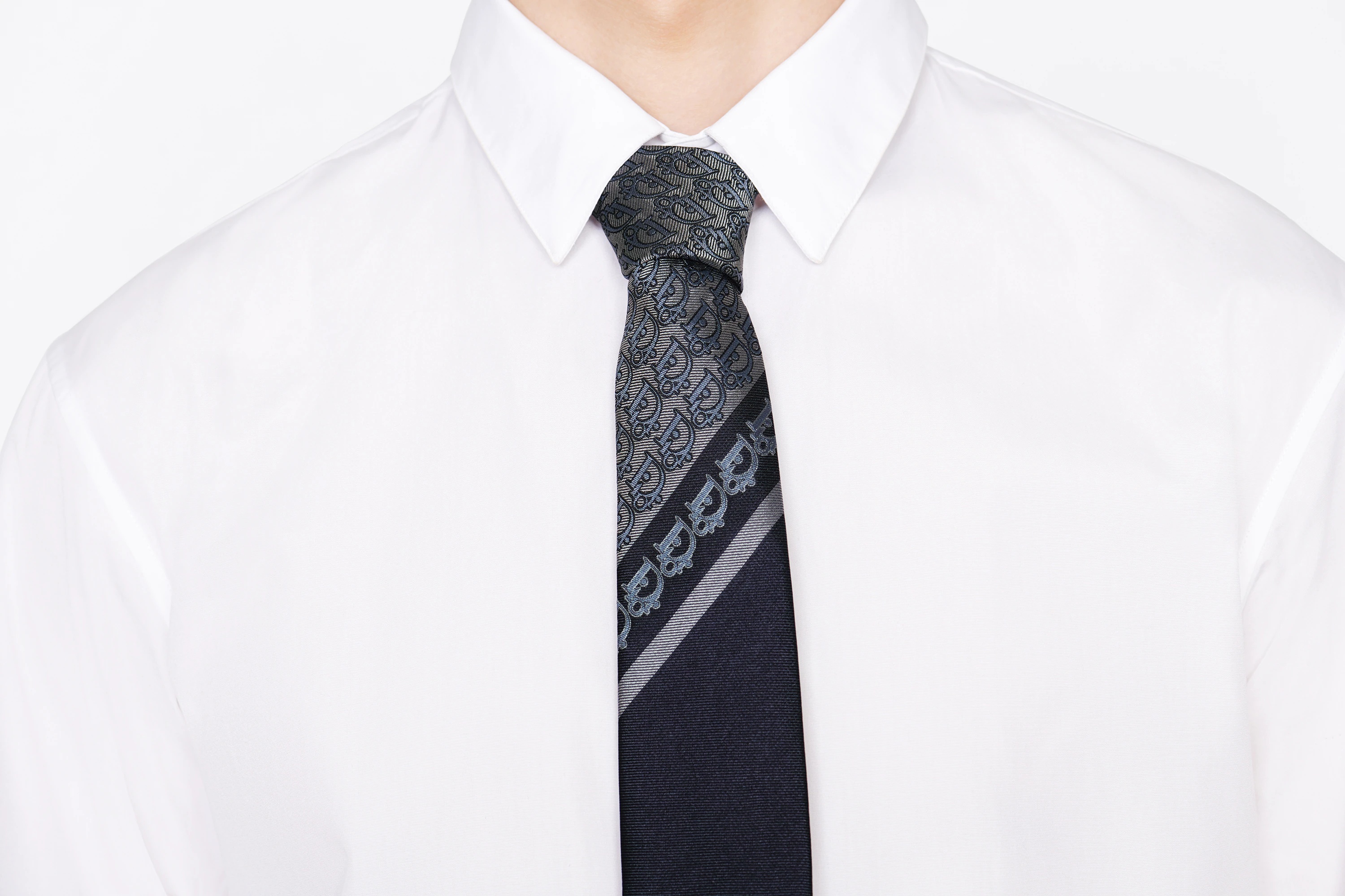 Dior Oblique Patchwork Tie - 3