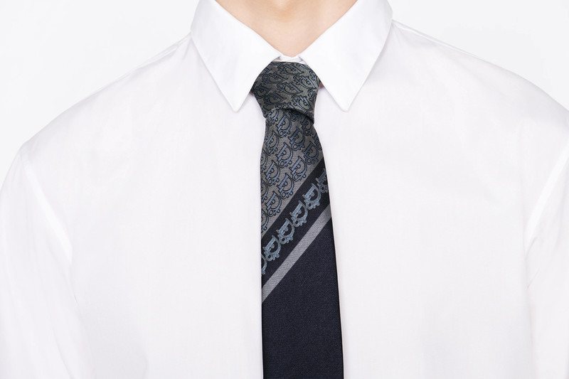 Dior Oblique Patchwork Tie 3