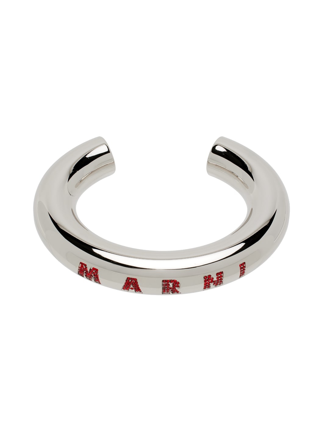 Silver Pavé Logo Bracelet - 1