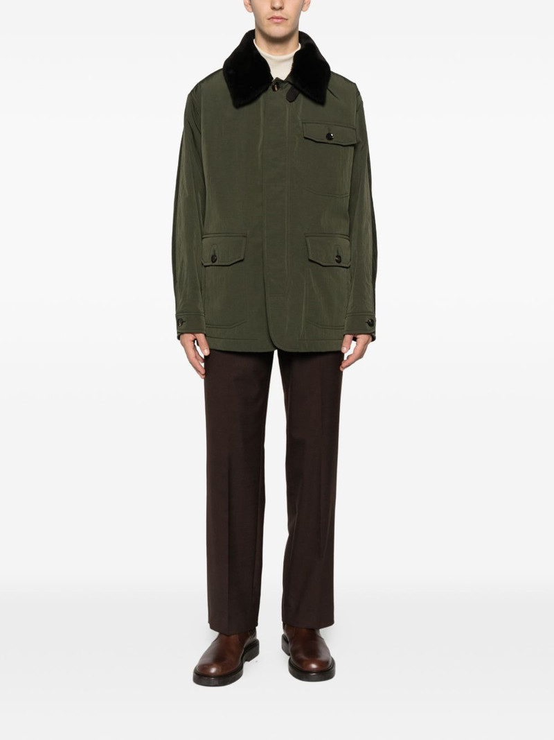 Brioni Hike Field fur-collar jacket outlook
