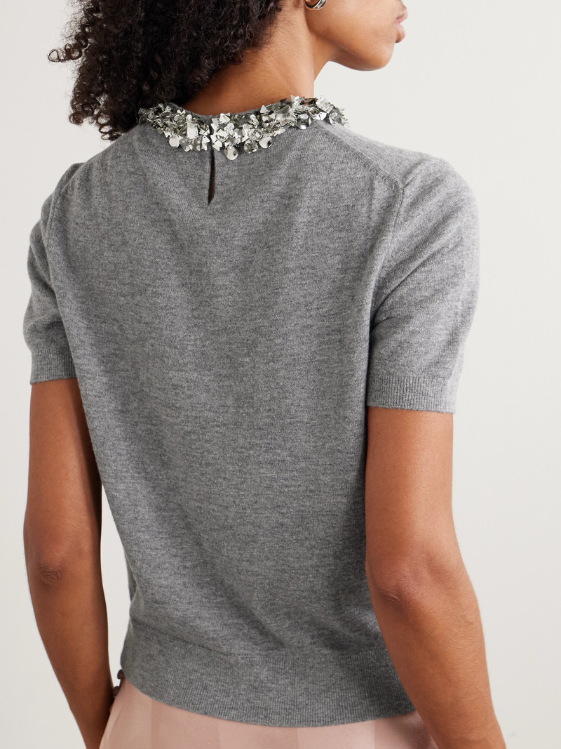 Embellished Wool And Cashmere-blend Sweater 3