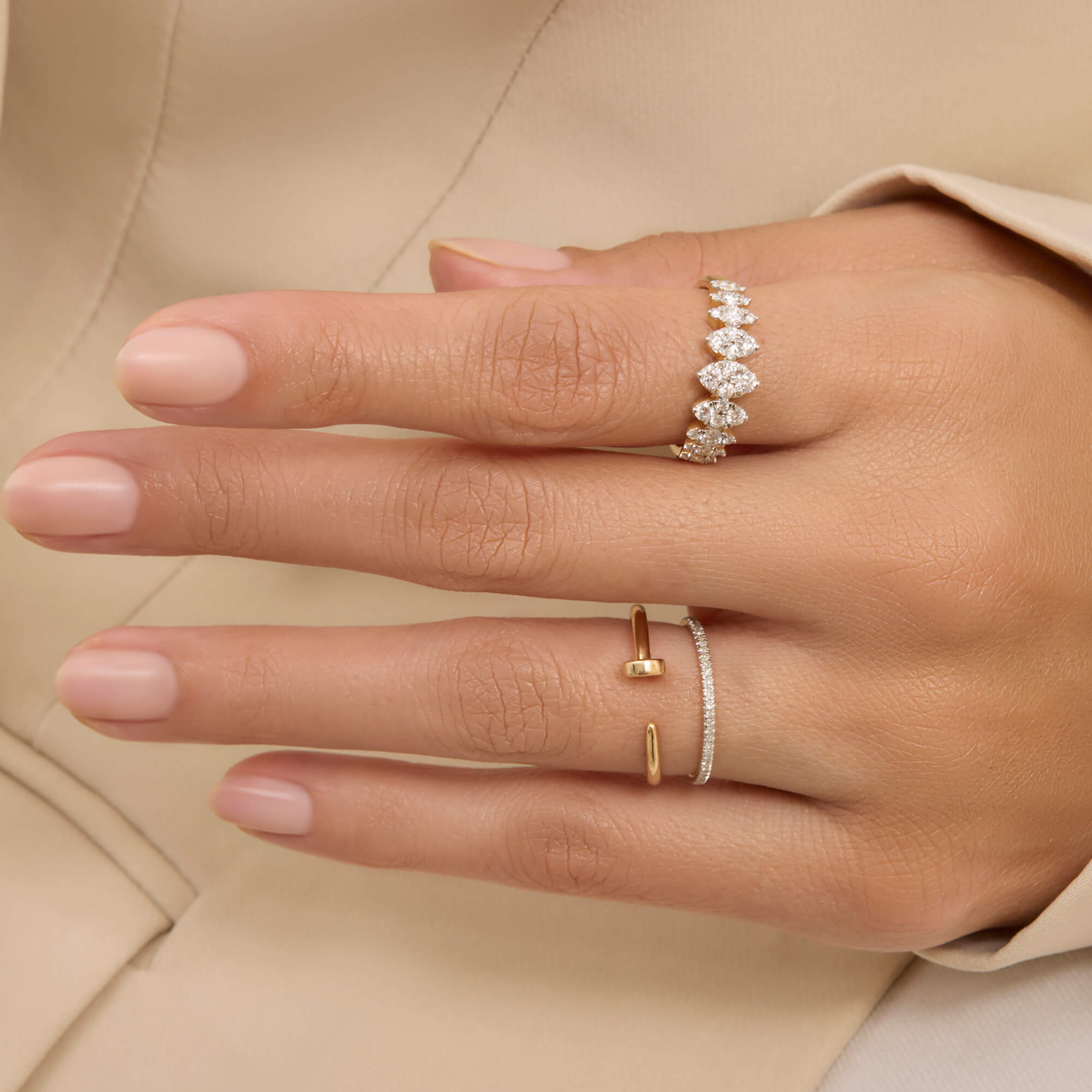 Dainty Diamond Eternity Ring - 5