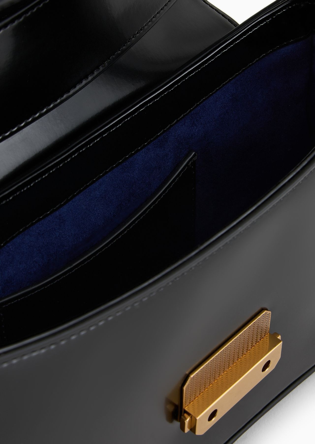 Brushed-finish baguette shoulder bag - 7