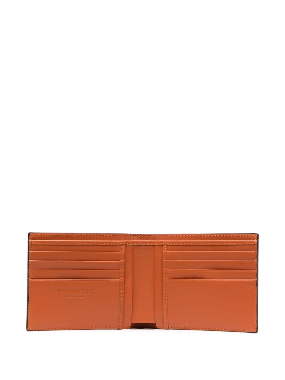 logo-plaque leather bi-fold wallet - 3
