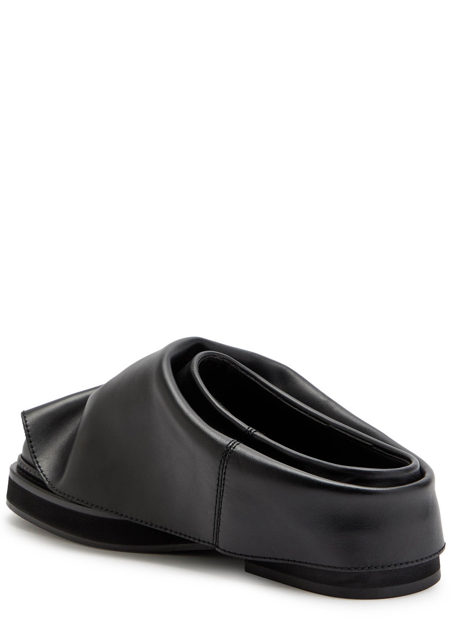 The Attico Mini Robin Gathered Leather Mules - 2