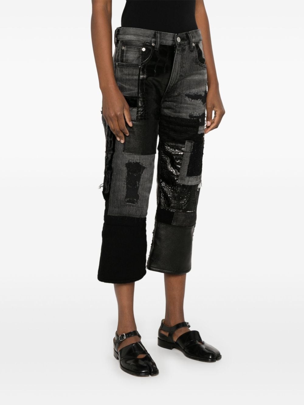 x Levi's patchwork jeans - 3