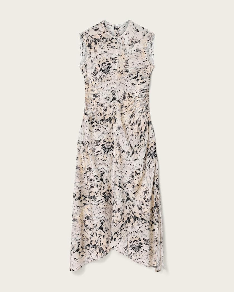 NOOR ASYMMETRIC SLEEVELESS MAXI DRESS 1