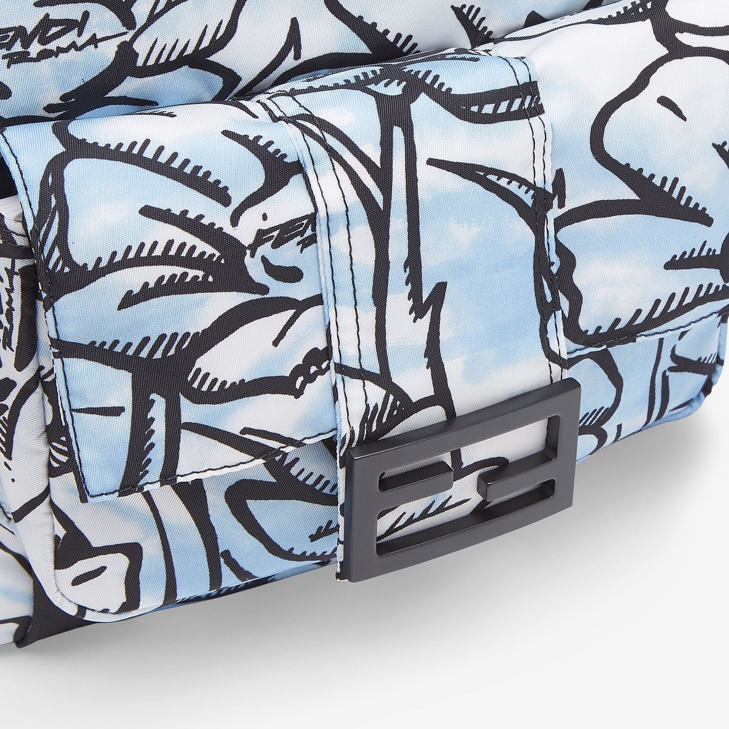 Floral-print nylon backpack - 5