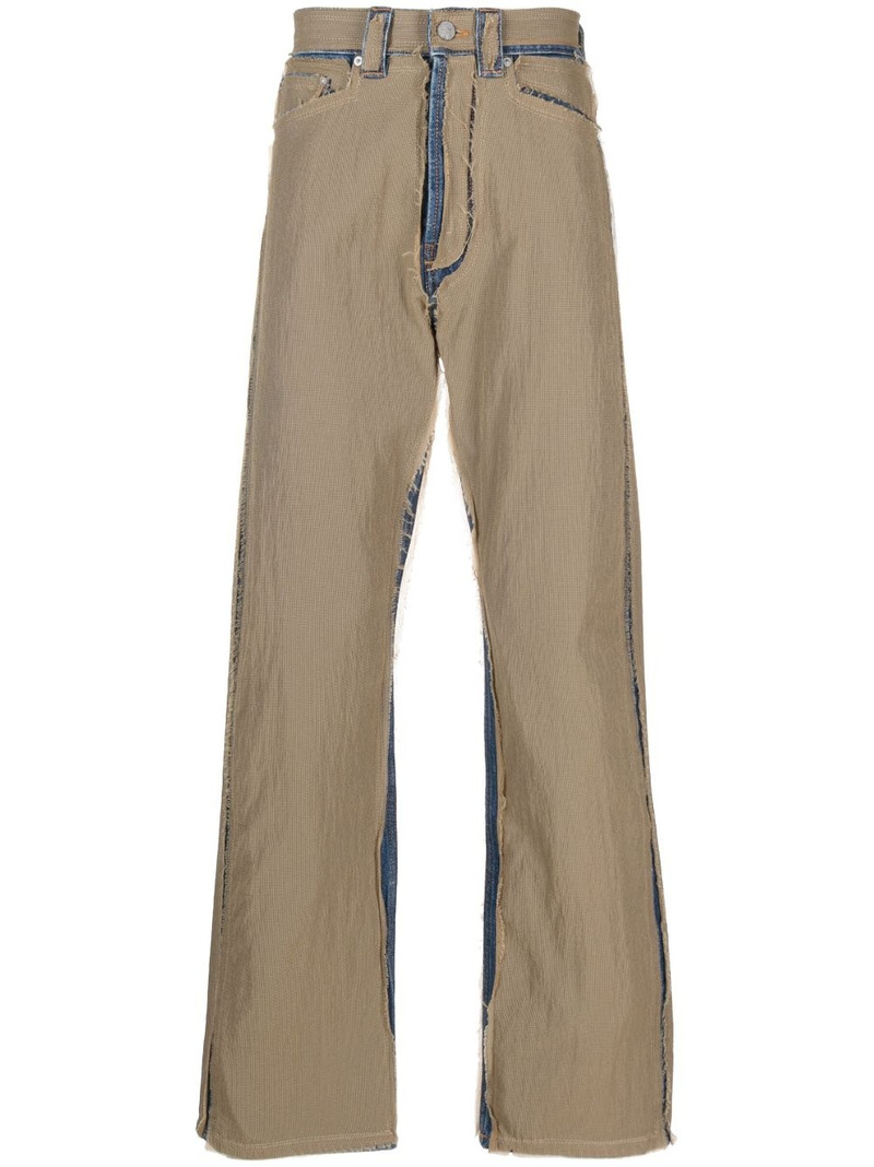 ripstop straight-leg trousers 1