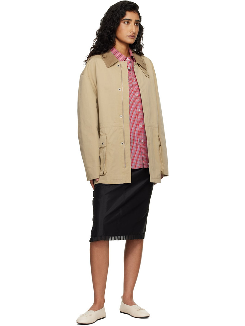 Dunst Beige Cotton Chore Jacket outlook
