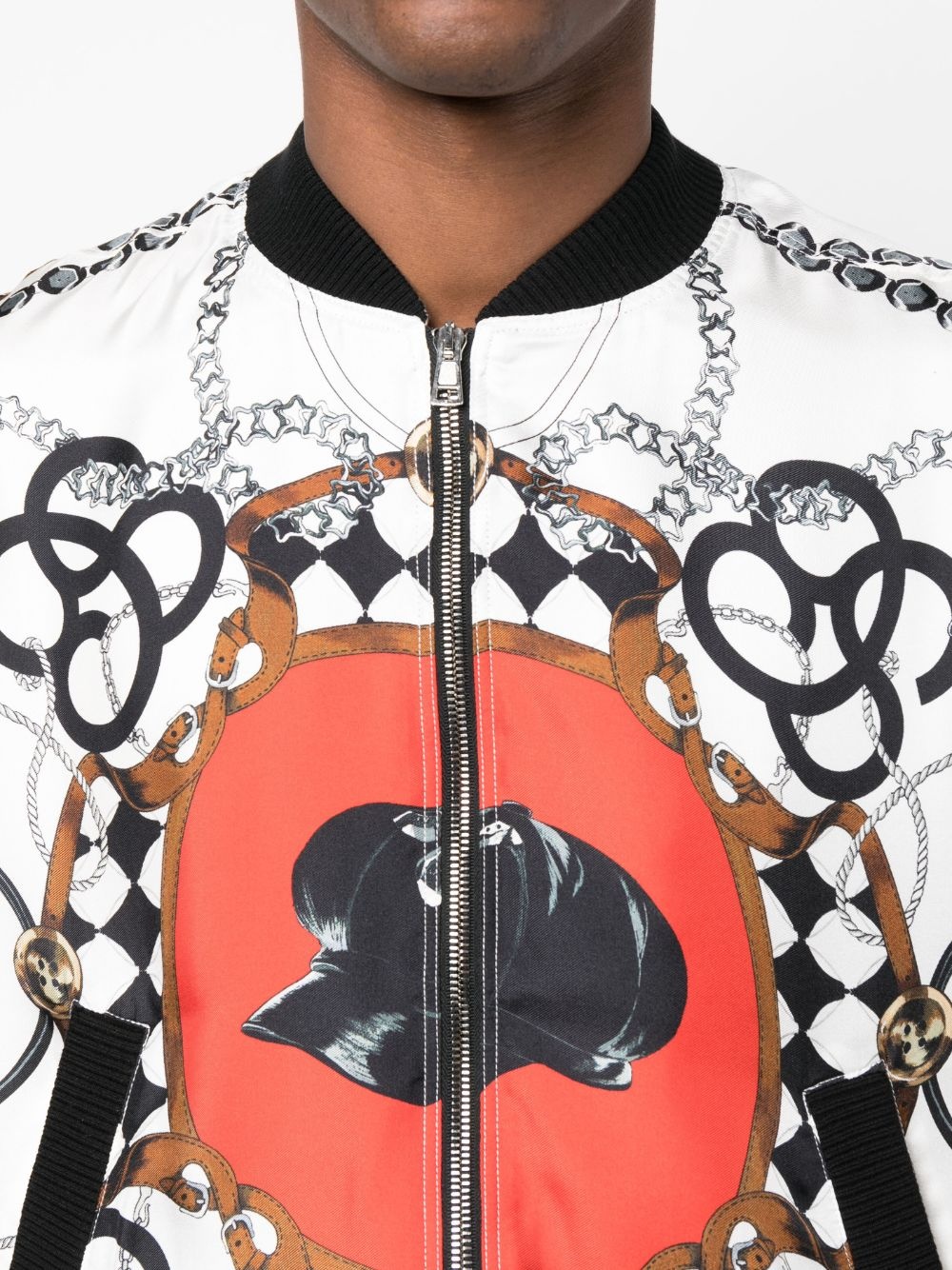 graphic-print bomber jacket - 5