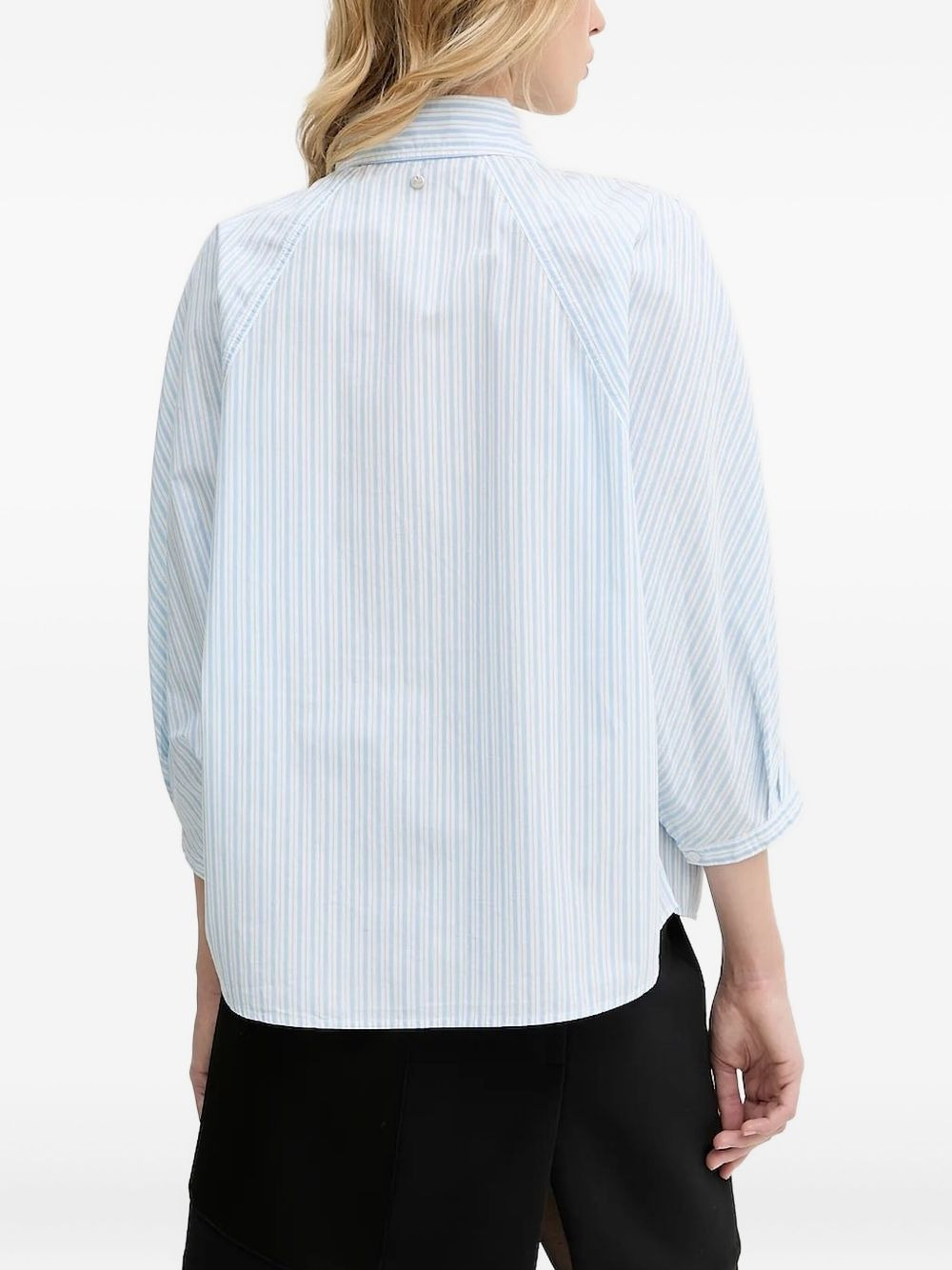 striped panelled shirt - 2