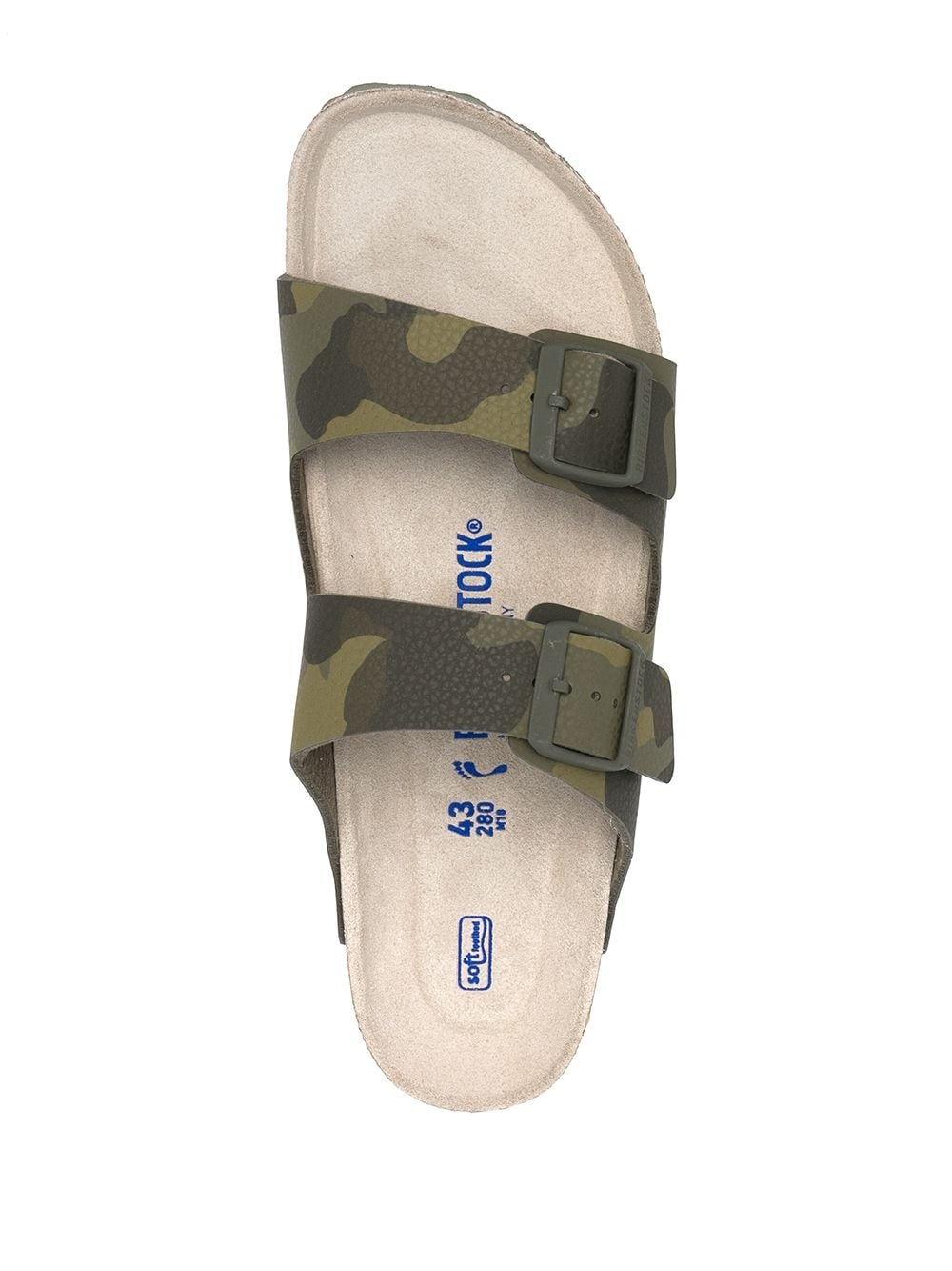 Arizona camouflage-print leather sandals - 4