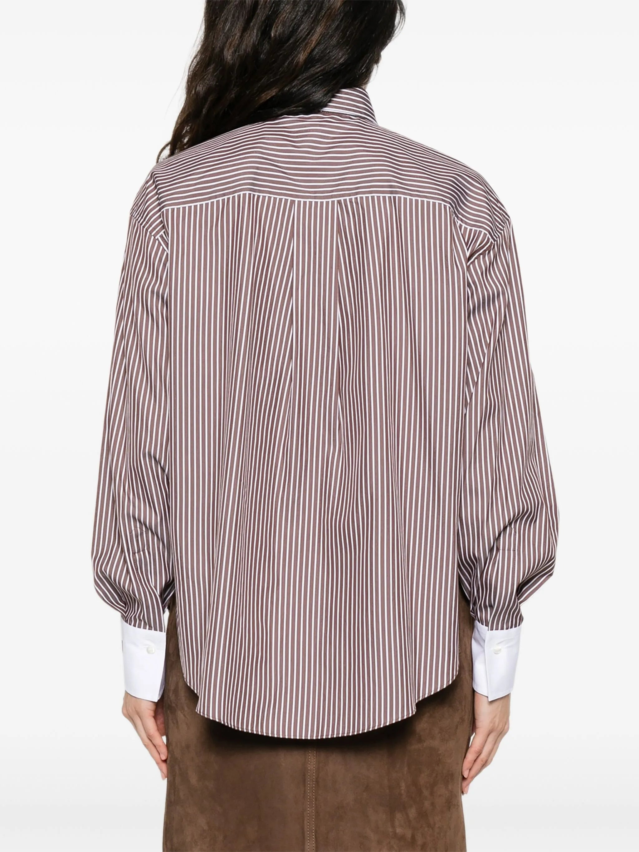 Brunello Cucinelli Striped Long-sleeve Shirt - 5