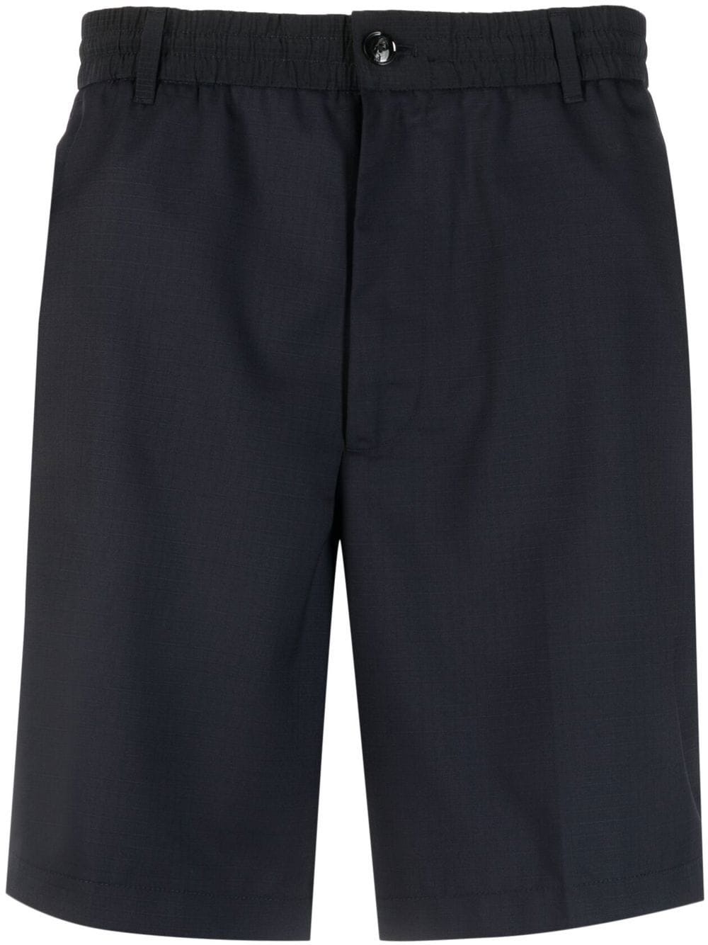 elasticated-waistband bermuda shorts - 1