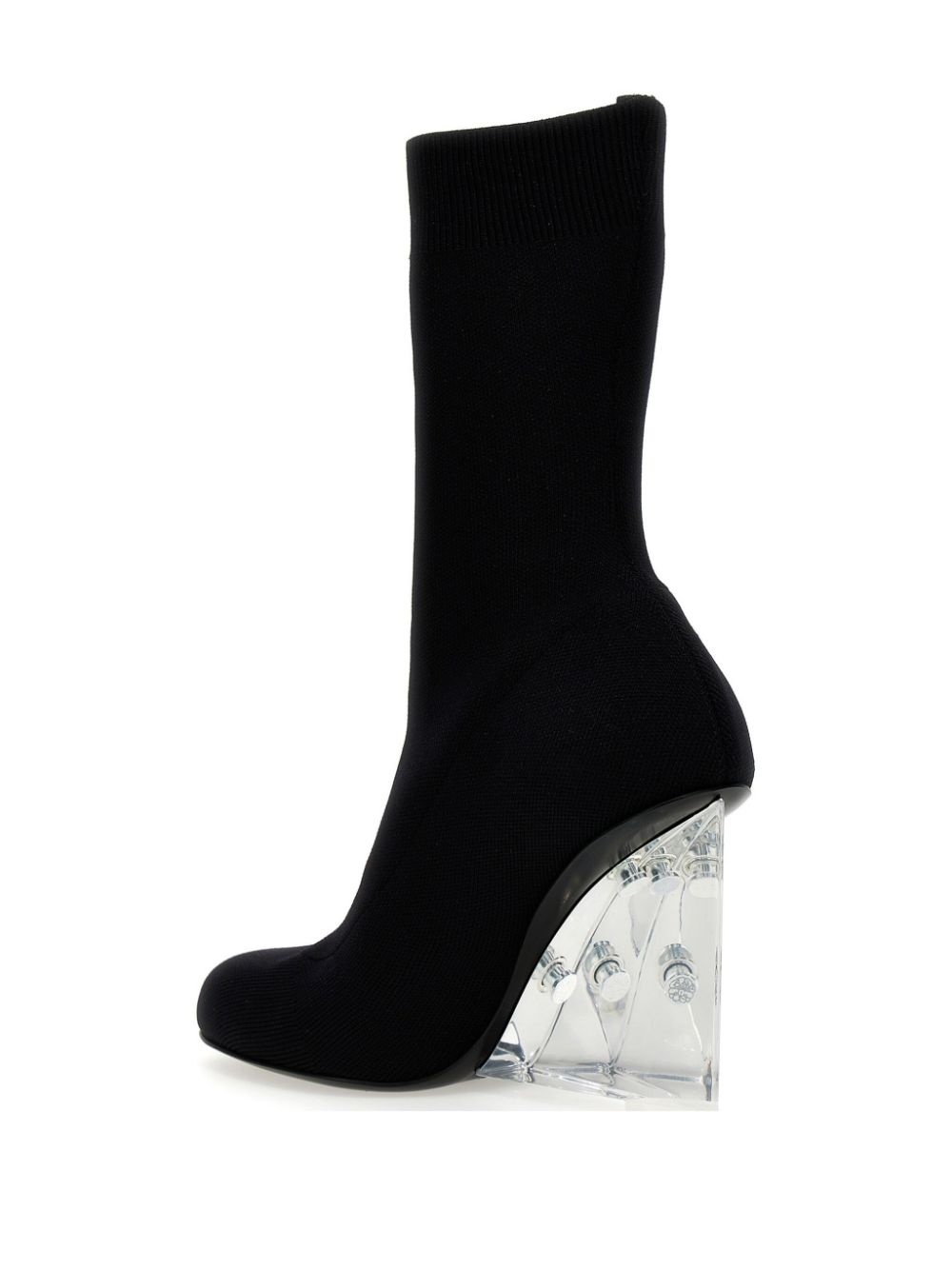 105mm heeled slip-on boots - 3