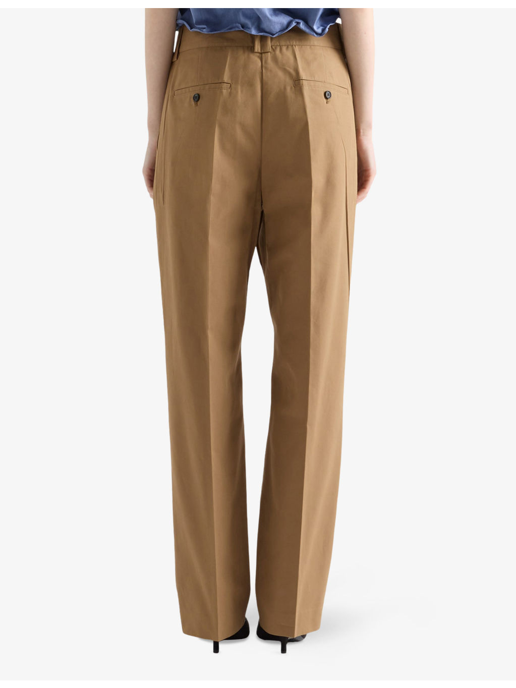 Tailored Straight-Leg Cotton Trousers - 4